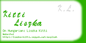 kitti liszka business card